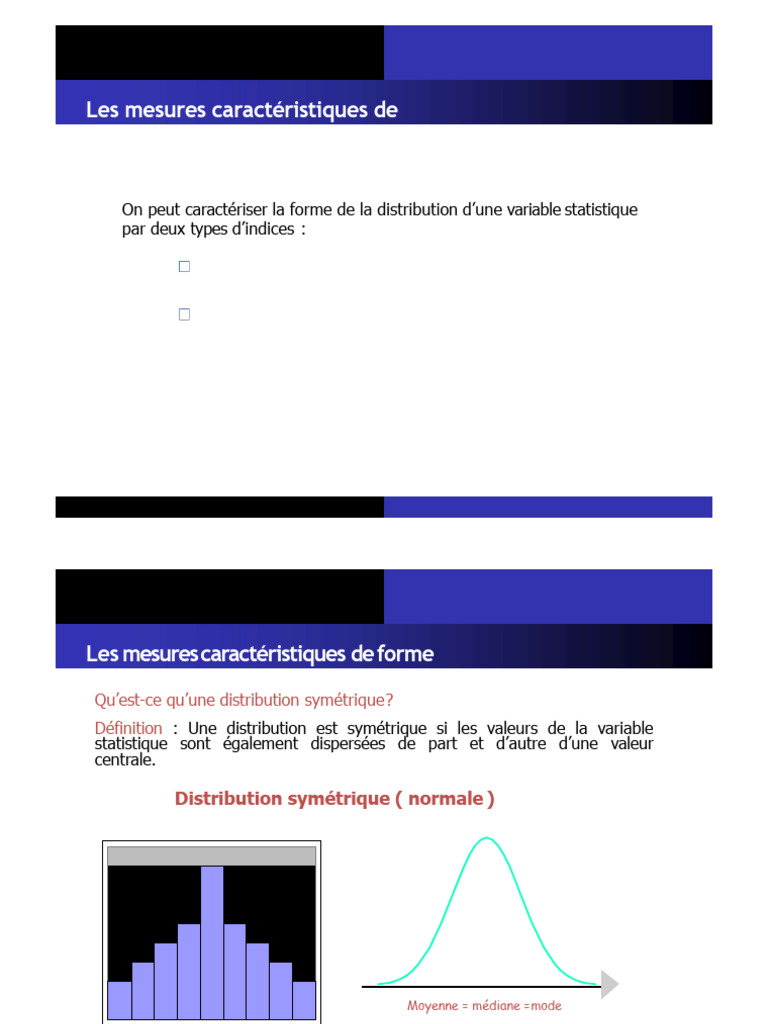 Part3 Mesures Statistiques de Forme | PDF