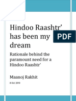 Hindoo Raashtr is my dream