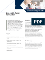 Dispersible Tablet Formulation