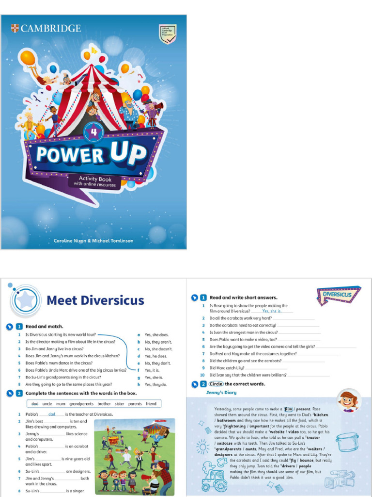 Power Up 4 Activity Book | PDF