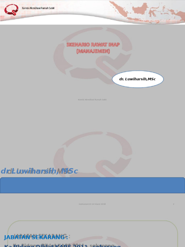 Skenario Rawat Inap (Manajemen) | PDF