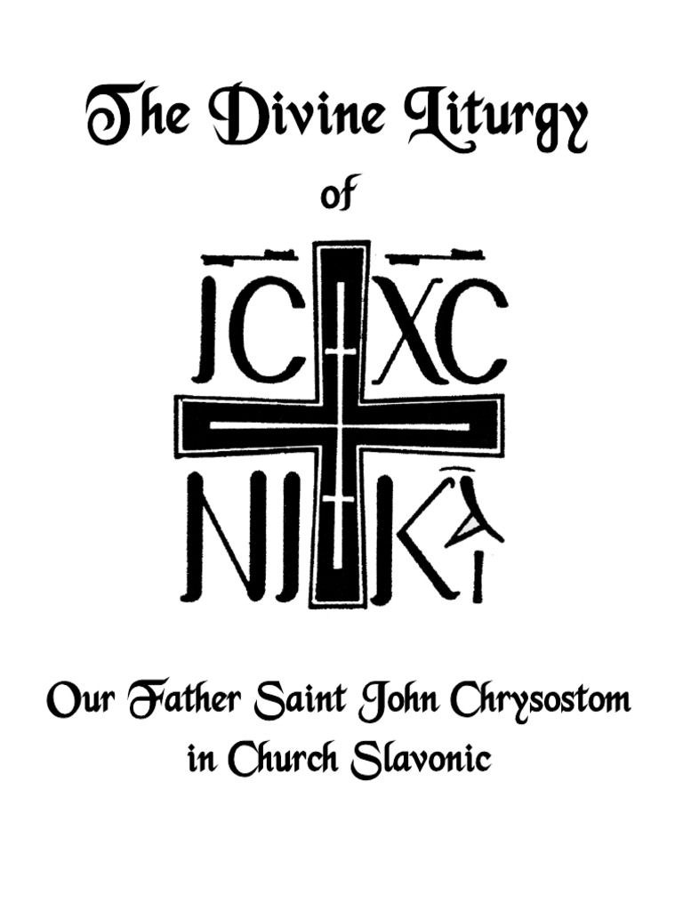Divine Liturgy Slavonic Complete PDF