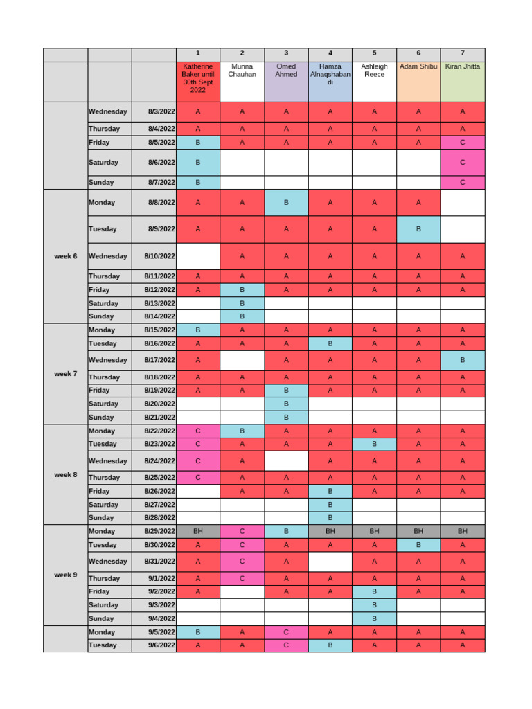 Junior 1 Rota | PDF