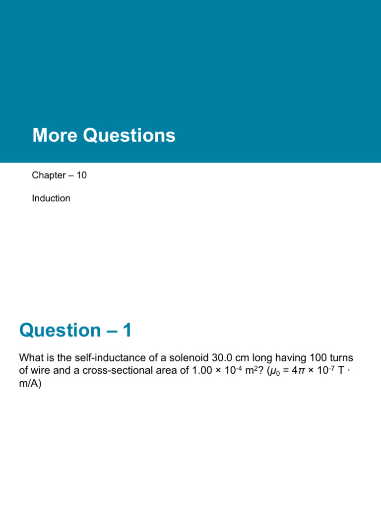 CH 10 More Questions 2 | PDF