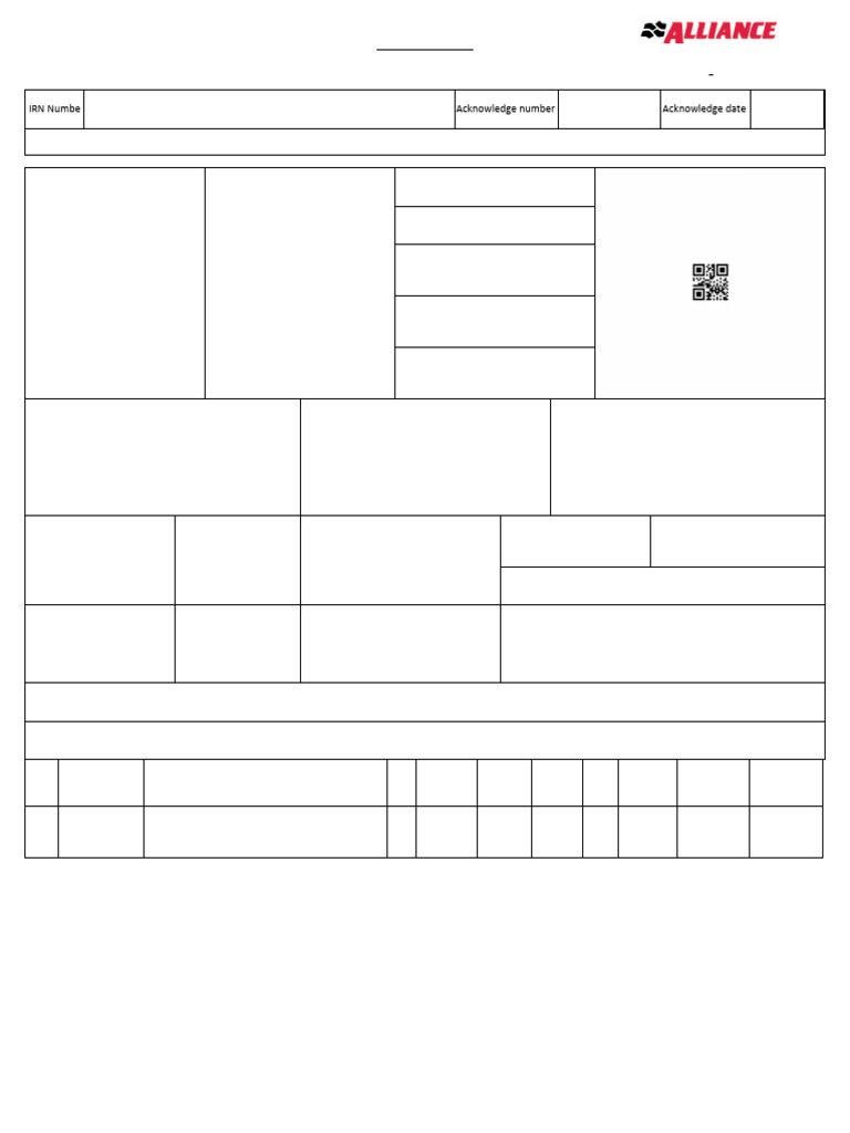 Draft: IRN Numbe Acknowledge Number Acknowledge Date | PDF