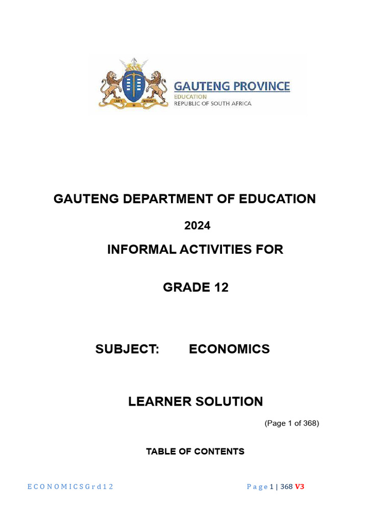 GDE FINAL GRADE 12 2024 Marking Guidelines | PDF