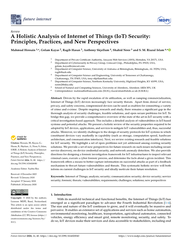 IoT Security Survey | PDF