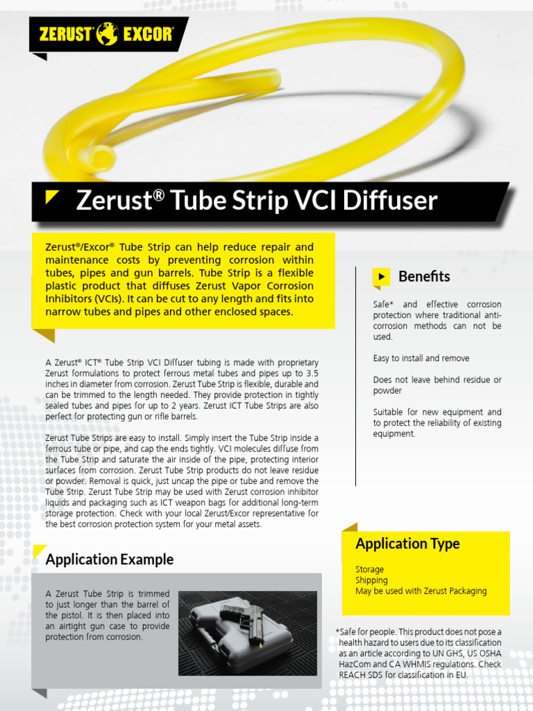 Zerust TubeStrips Info RevD5 | PDF