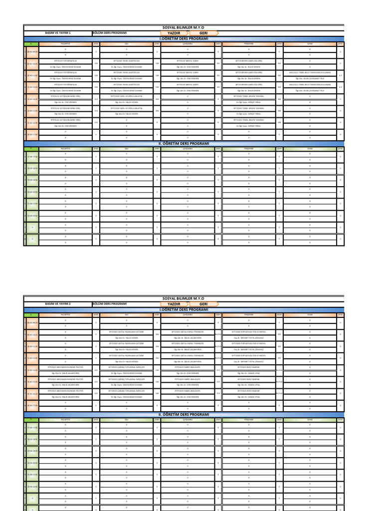 2024 2025 Guz Donemi Ders Programi Pdf