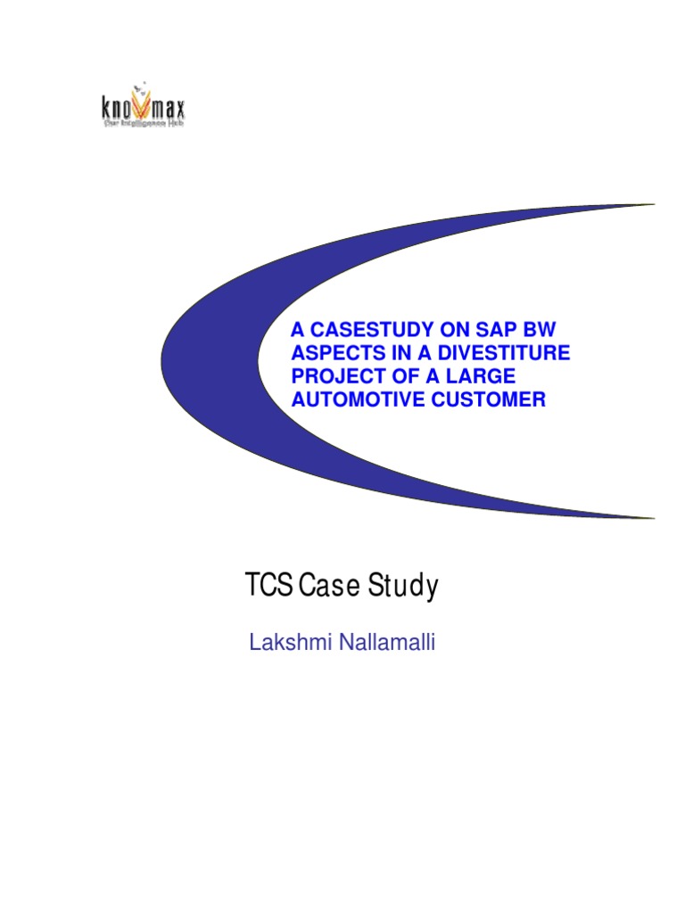 A Casestudy On Sap BW Aspects in Divestiture Project of A Large ...