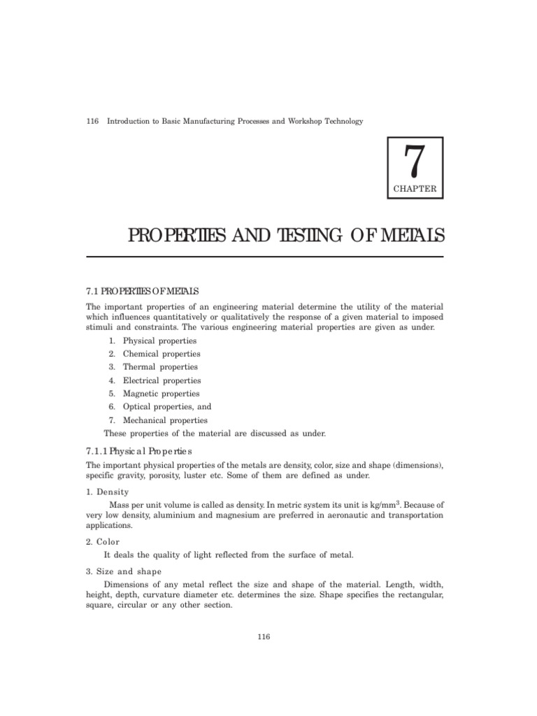 Properties of Materials | PDF