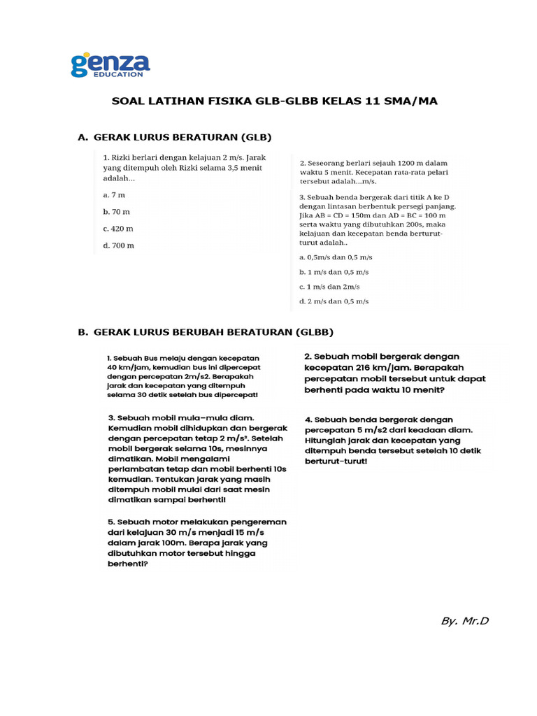 Fisika Kelas 11 Glb Glbb Pdf
