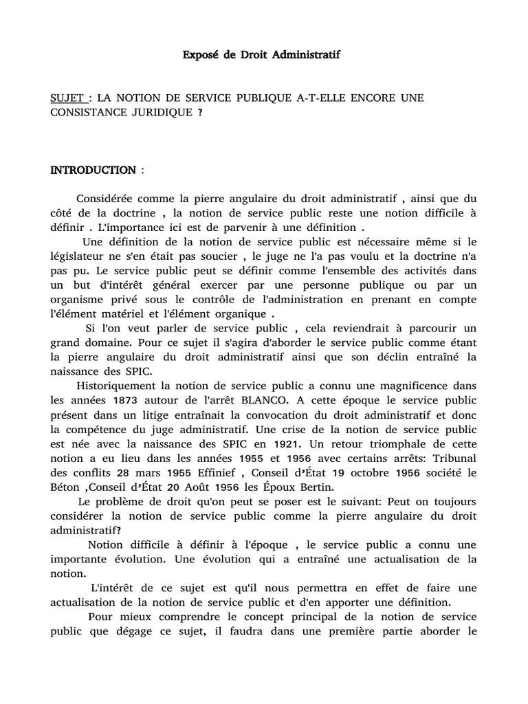 Exposé de Droit Administratif | PDF
