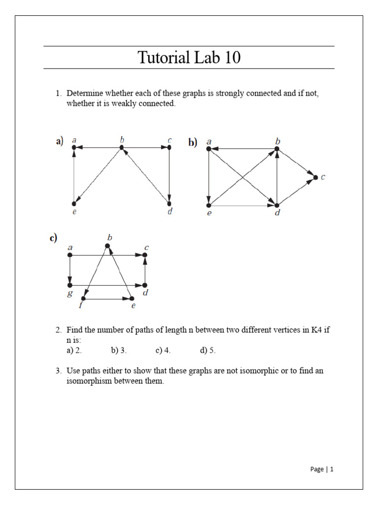Tutorial_Discrete Structures II | PDF