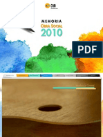 Memoria 2010. Obra Social. CAM