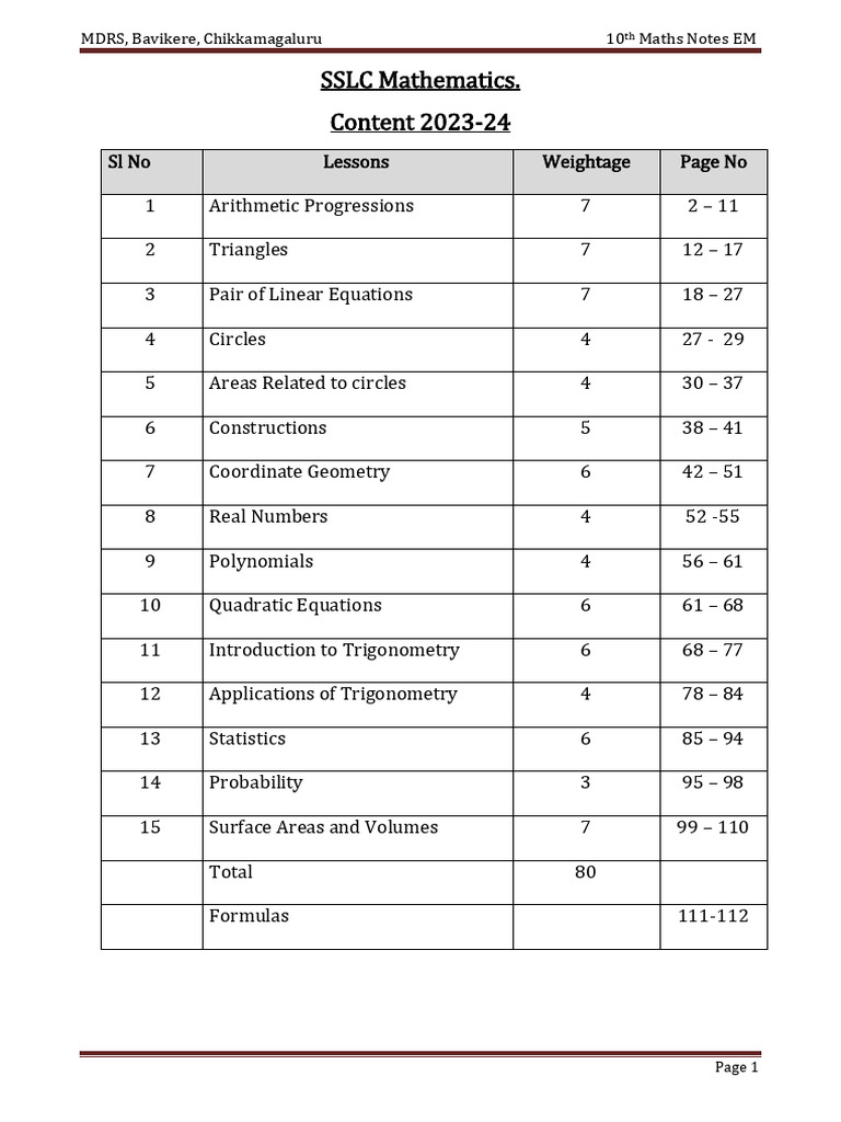 10th Mathematics | PDF | Triangle | Area
