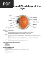 Anatomy and Physiology of The Eye