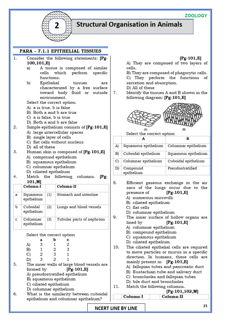 Ncert Line by Line Zoology | PDF