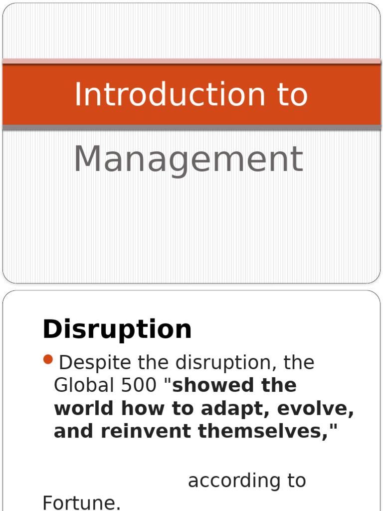 1 Introduction to Management | PDF