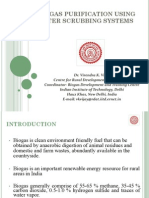 Biogas Purification Using Water Scrubbing Systems_Dr VK Vijay, IIIT Delhi