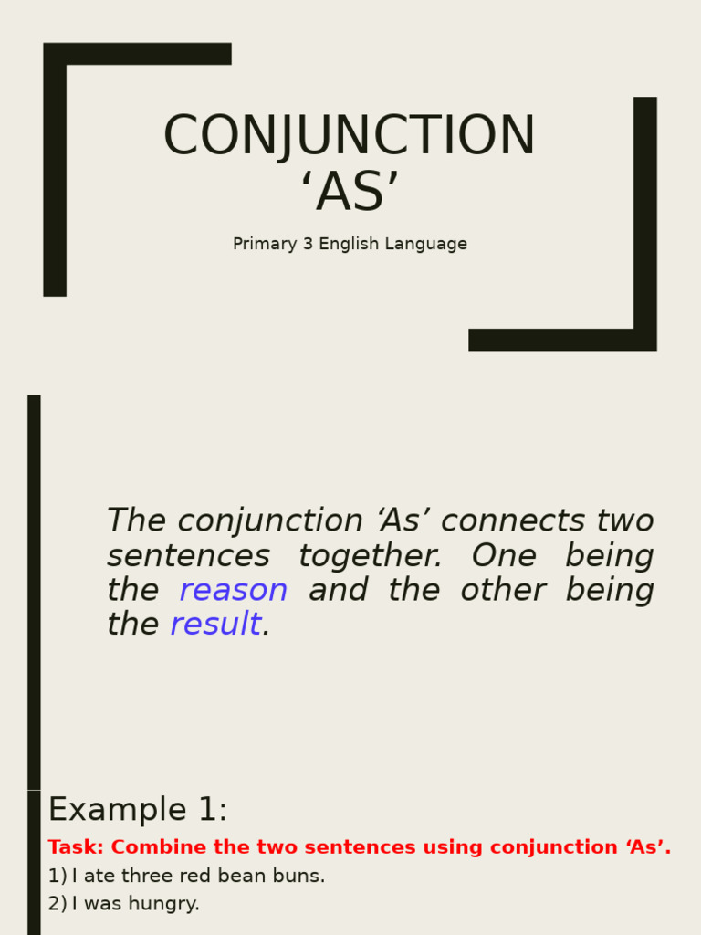 Sentence Combining Using 'As' | PDF