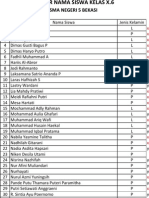 DAFTAR NAMA SISWA KELAS X.6 SMA NEGERI 5 BEKASI