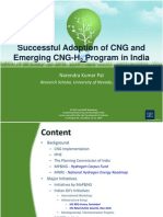 Successful Adoption of CNG and Emerging CNG-H2Program in India