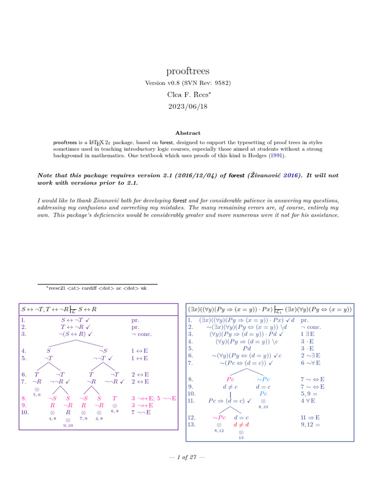 Prooftrees | PDF