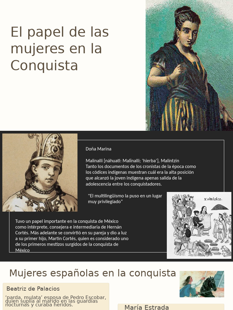 El Papel de Las Mujeres en La Conquista | PDF
