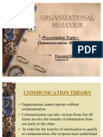 Communication Barriers Organizational Behavior