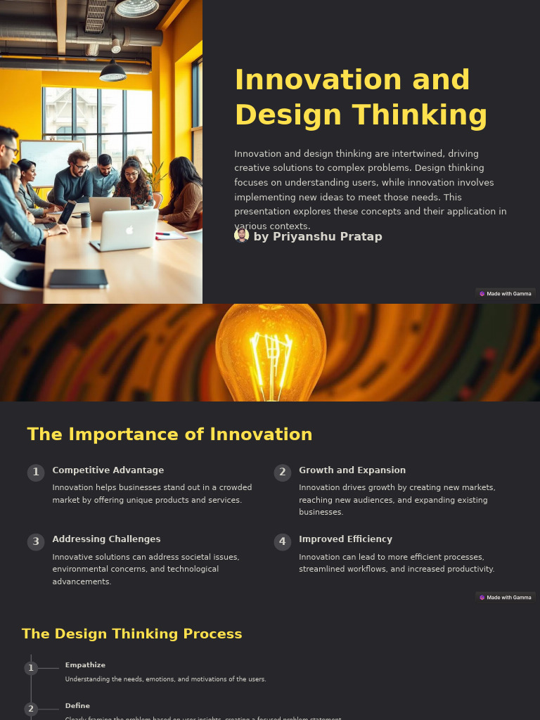 Innovation And Design Thinking Pdf