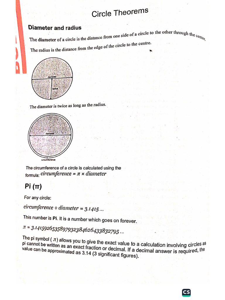 Circle Properties Olevel Maths | PDF