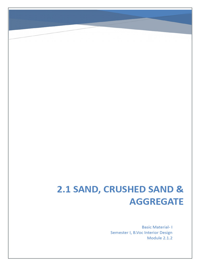 2 Sand | PDF