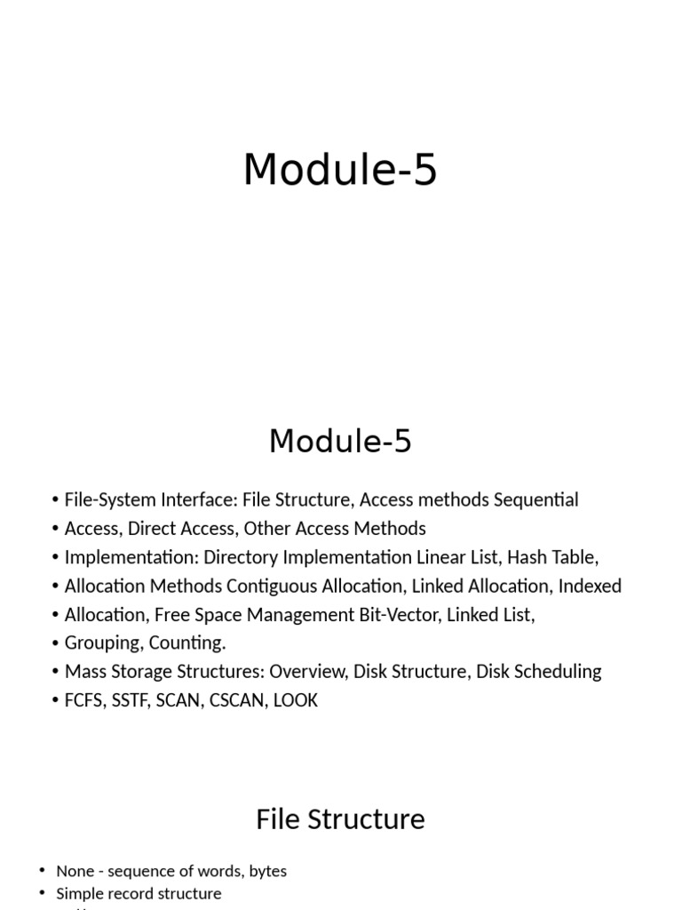 Module 5 | PDF