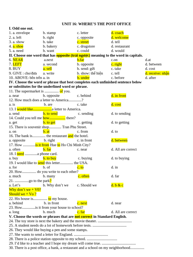Unit 16 | PDF