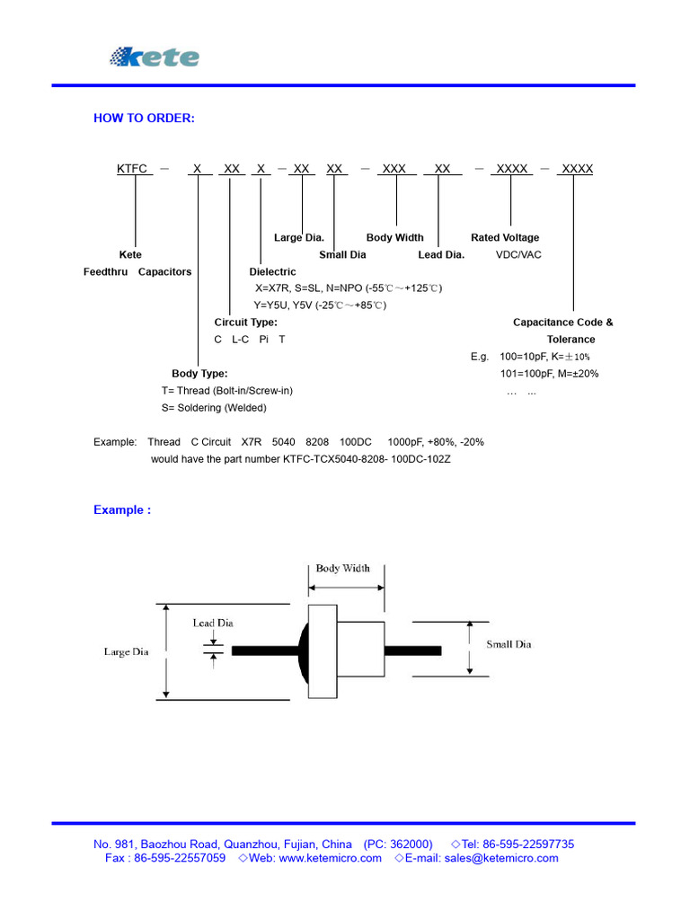 Kete Thread - Feedthru - Cap | PDF