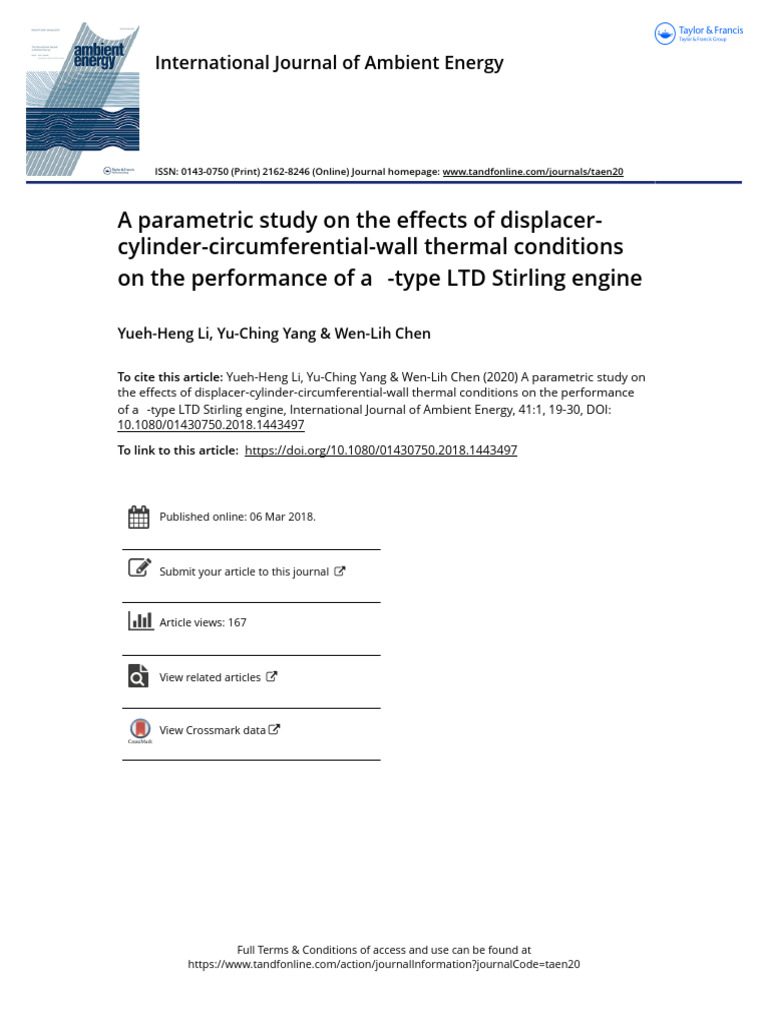 A Parametric Study On The Effects of Displacer-Cylinder-Circumferential ...