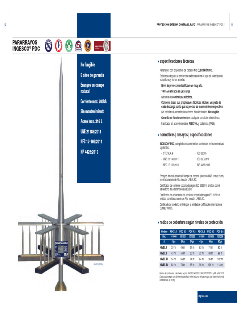 Pararrayo Pdcingesco | PDF