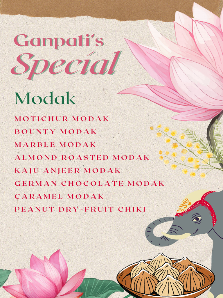 Modak Special Menu | PDF