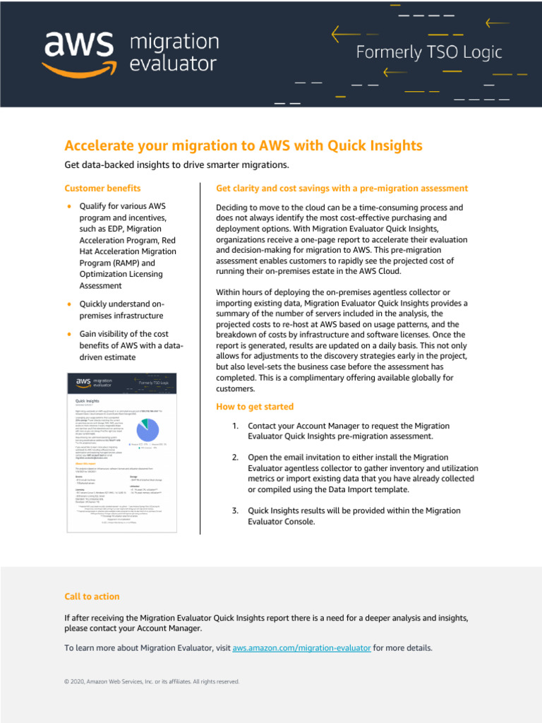 awsAWS - Migration Evaluator - QuickInsights | PDF