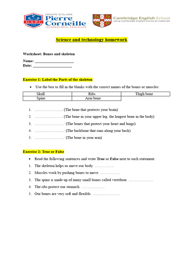 CM1 Science Homework D09f PDF