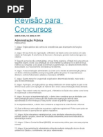 Revisão para Concursos Administrativo