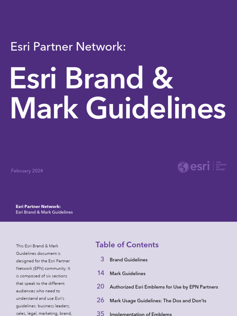 Epn Esri Brand and Mark Guidelines | PDF