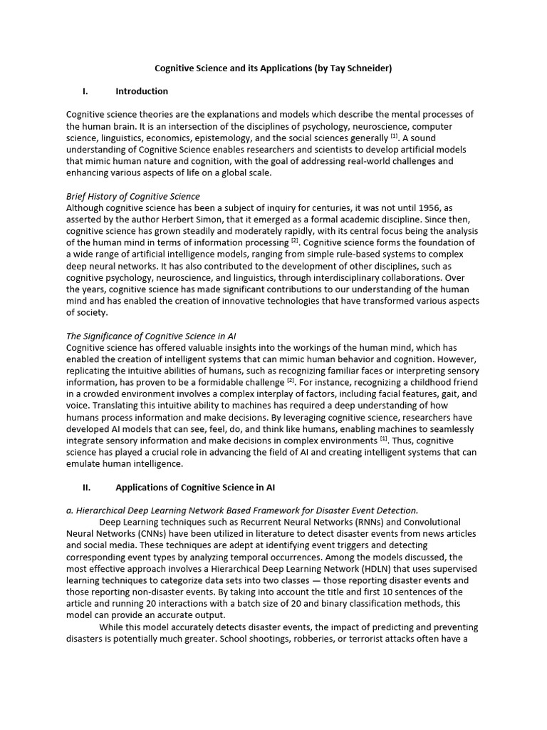 Cognitive Psychology Ai Pdf