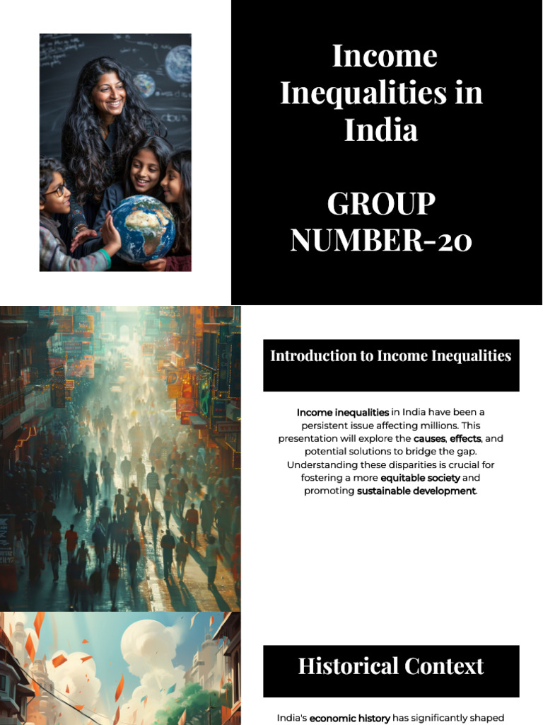Income Inequalities in India | PDF