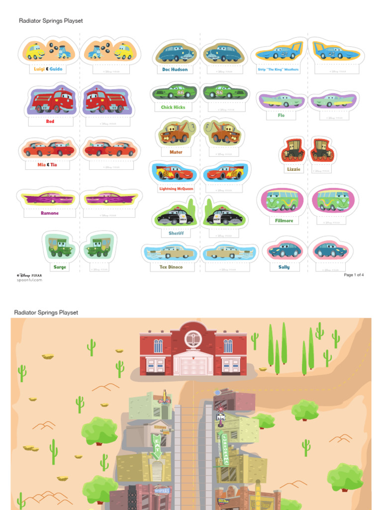 Radiator Springs Playset 1-4 | PDF