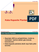 Kaba Kapasite Planlama