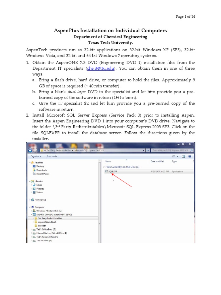 Aspen Plus Installation Guide | PDF | Installation (Computer Programs ...
