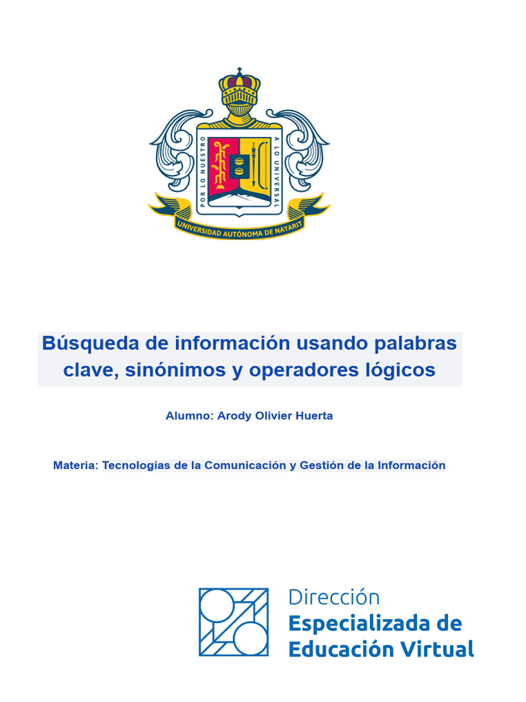 Actividad 6 B squeda De Informaci n Usando Palabras Clave Sin nimos 