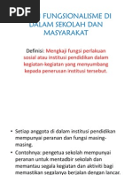 Download Teori Fungsionalisme Di Dalam Sekolah Dan Masyarakat by Puan Tg Noorhidayati SN77634526 doc pdf